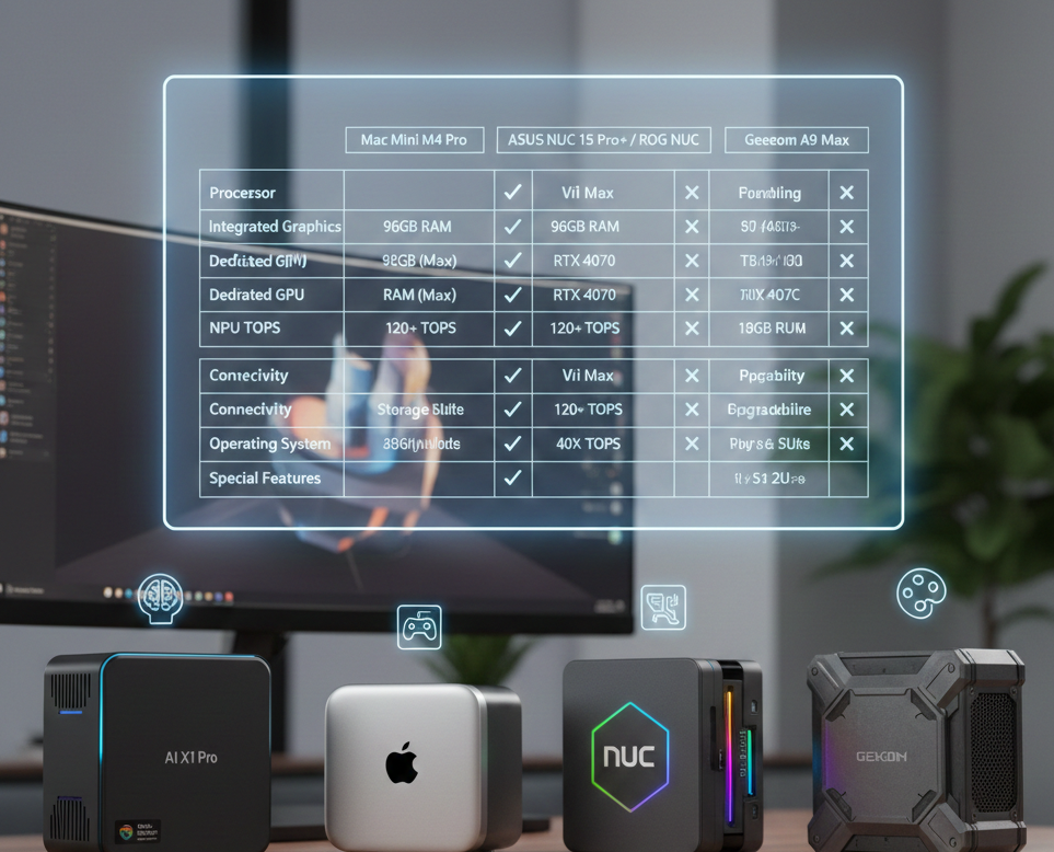 Mac Mini M4 Pro Rivals: A Feature-Level Face-Off for 2026's Top Mini PCs